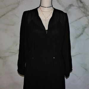 NWT Massimo Dutti Black Maxi Dress